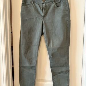 LOFT Olive Green Skinny Jeans